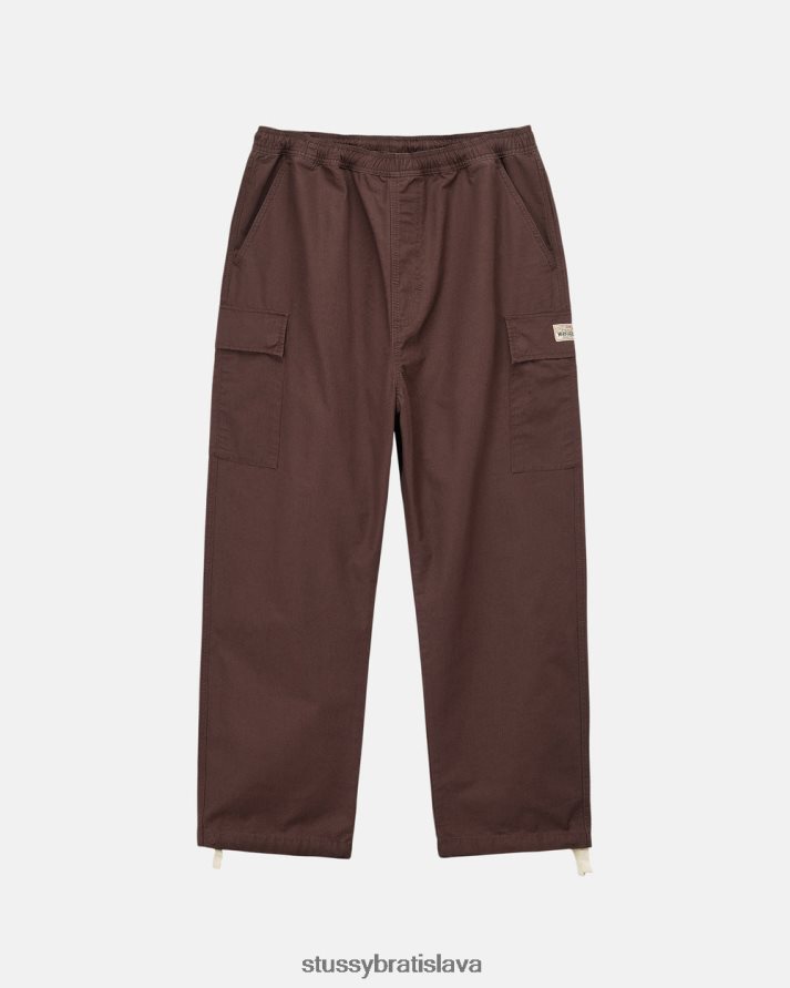 nohavice hnedá unisex STUSSY ripstop nákladné plážové nohavice V6222Z335