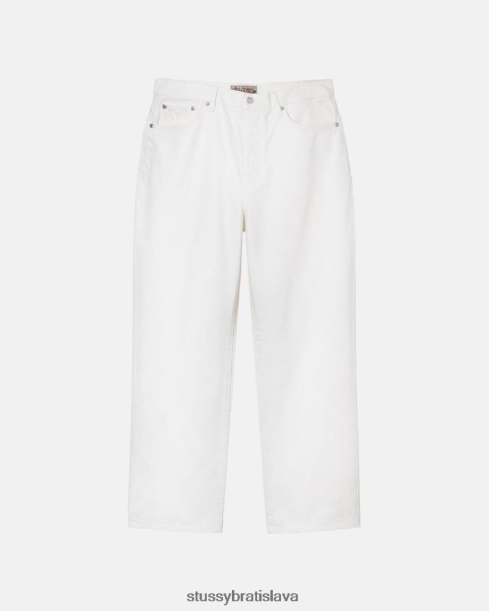 nohavice kosť unisex STUSSY prefarbené klasické džínsy V6222Z331