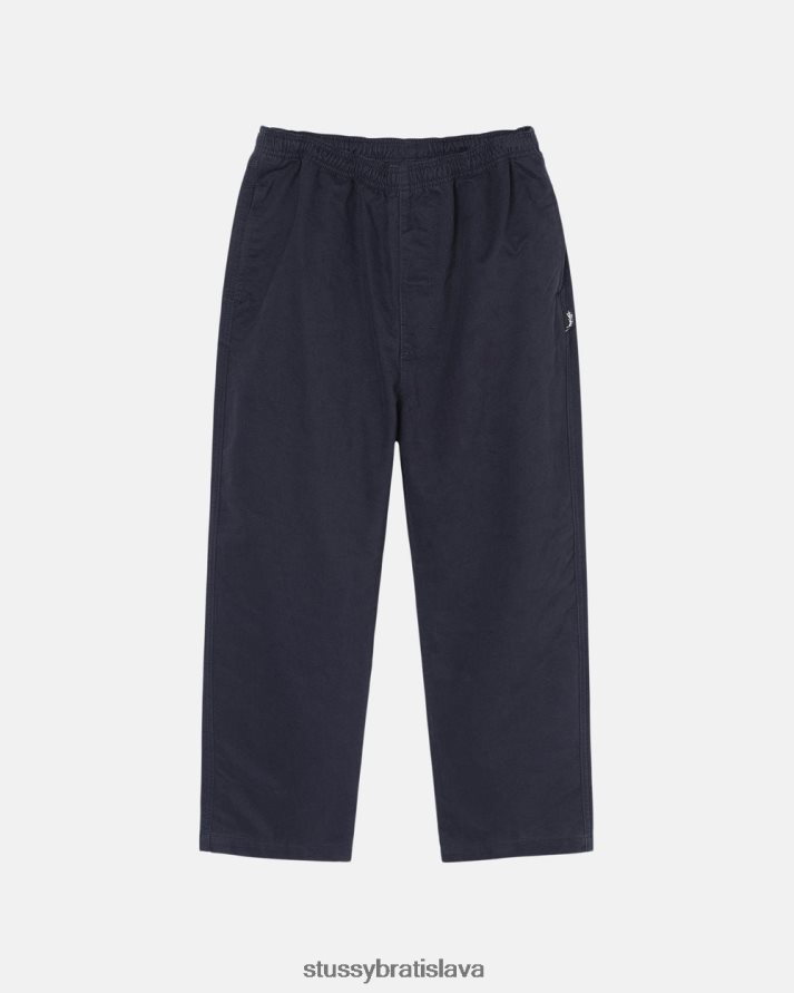 nohavice námorníctvo unisex STUSSY česané plážové nohavice V6222Z315