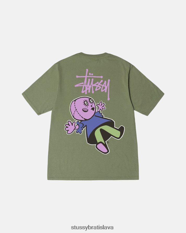 odpaliska artičoka unisex STUSSY tričko farbené pigmentom dollie V6222Z39