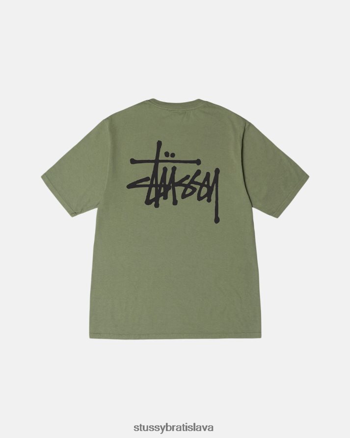 odpaliska artičoka unisex STUSSY tričko zafarbené základným pigmentom V6222Z32
