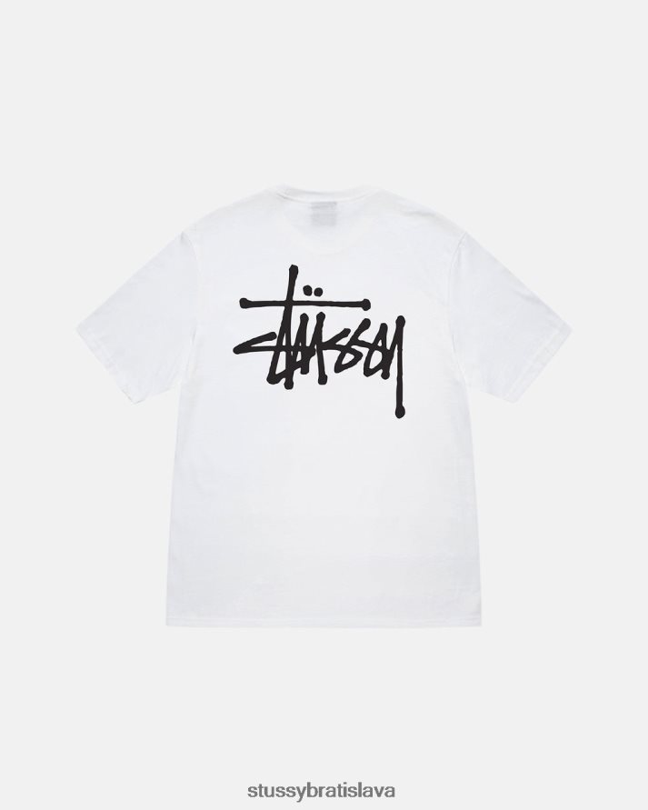 odpaliska biely unisex STUSSY základné tričko V6222Z2