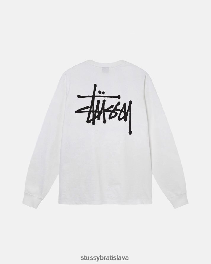 odpaliska biely unisex STUSSY základné tričko V6222Z56