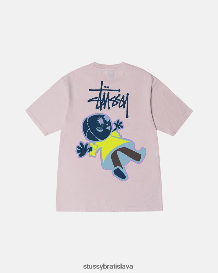 odpaliska červenať sa unisex STUSSY tričko farbené pigmentom dollie V6222Z40