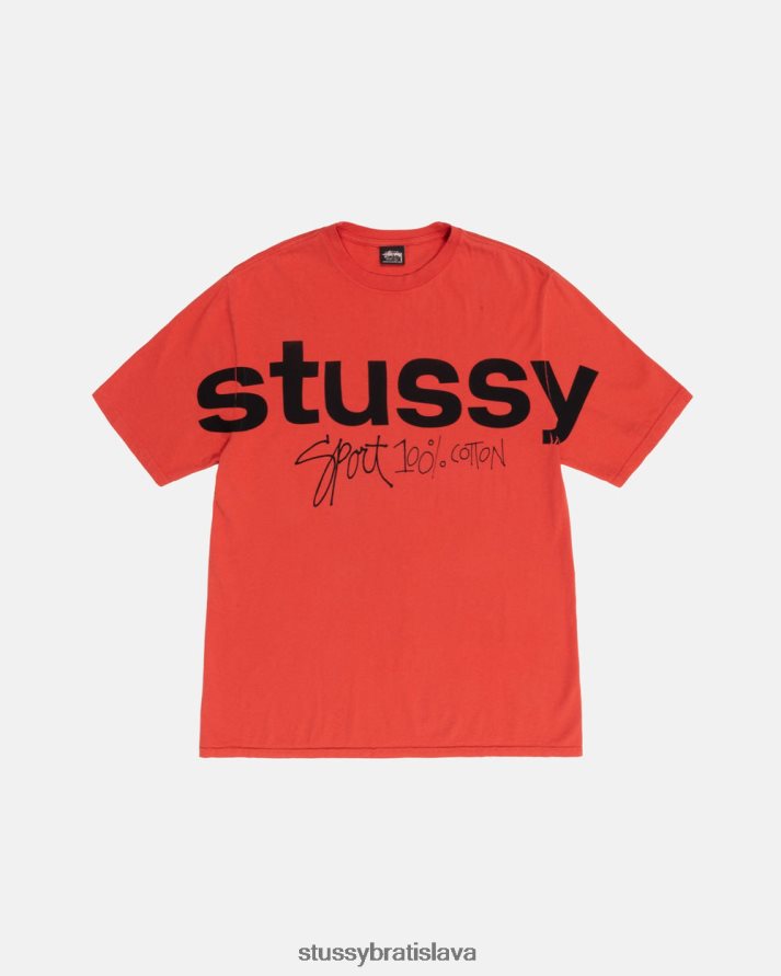 odpaliska paradajka unisex STUSSY Športové 100% pigmentované tričko V6222Z36