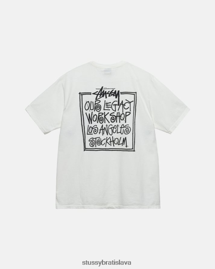 odpaliska prirodzené unisex STUSSY naše staré tričko zafarbené pigmentom V6222Z25