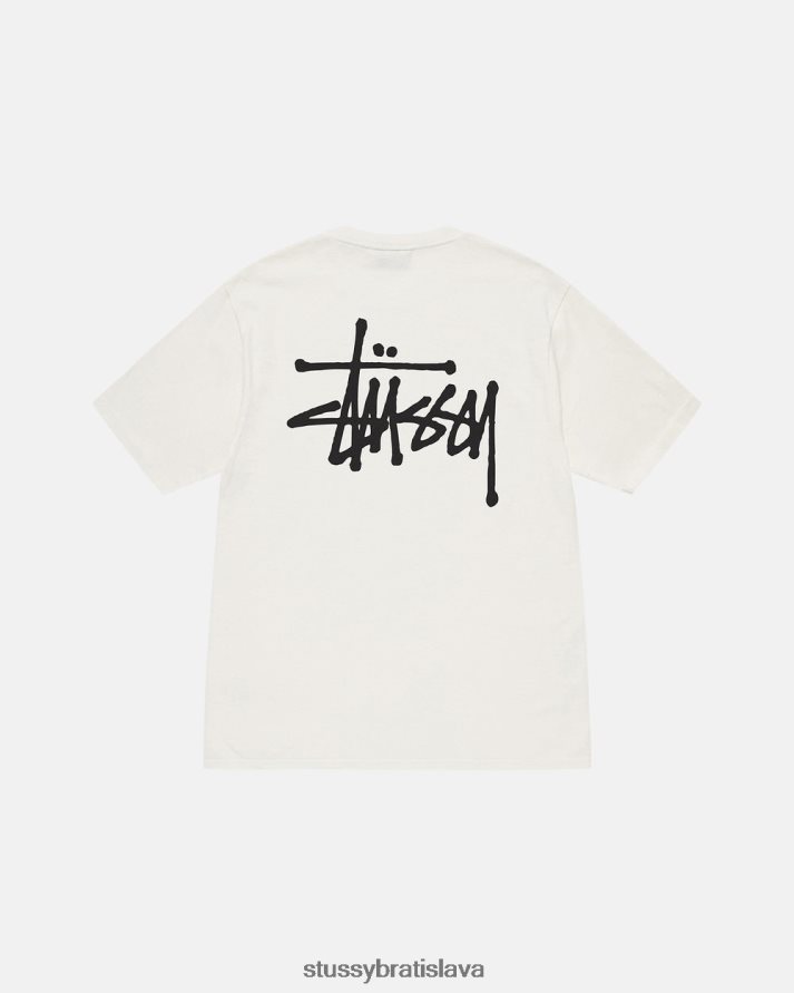 odpaliska prirodzené unisex STUSSY tričko zafarbené základným pigmentom V6222Z31