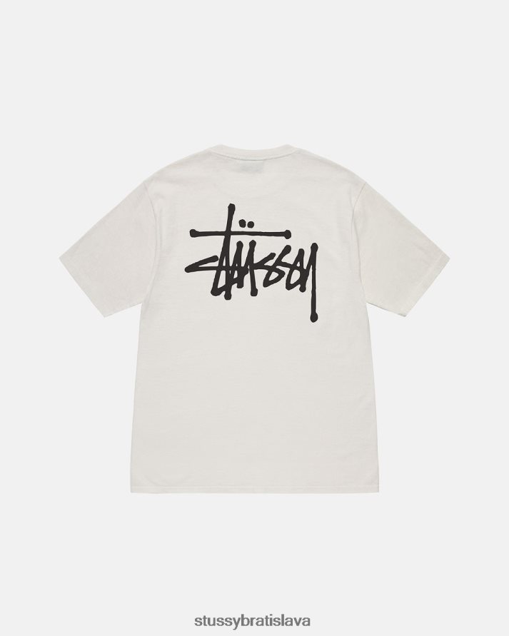 odpaliska prirodzené unisex STUSSY tričko zafarbené základným pigmentom V6222Z498