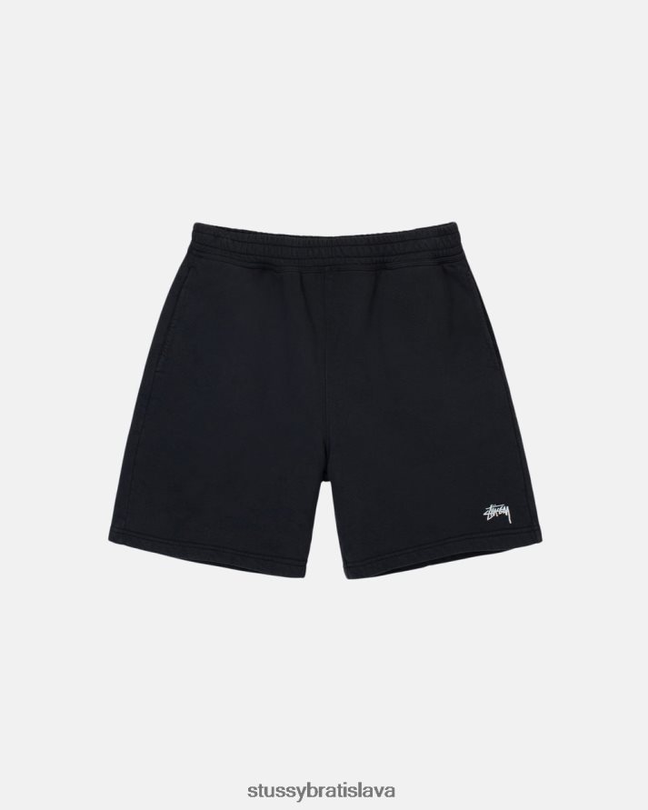 potí sa čierna unisex STUSSY overdyed stock logo pot short V6222Z135