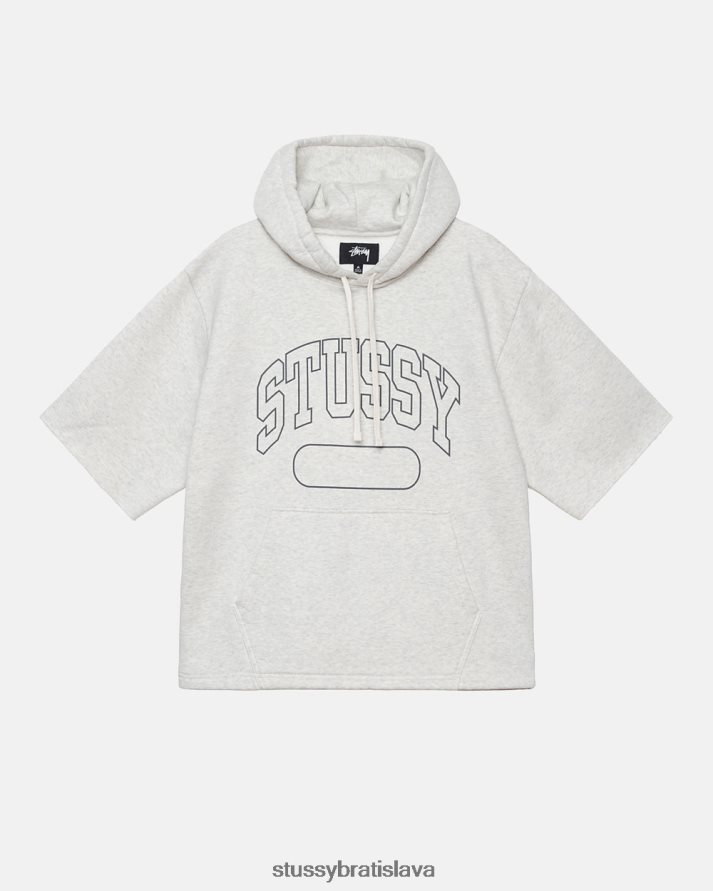 potí sa jaseňový vres unisex STUSSY ss boxy skrátená mikina s kapucňou V6222Z161