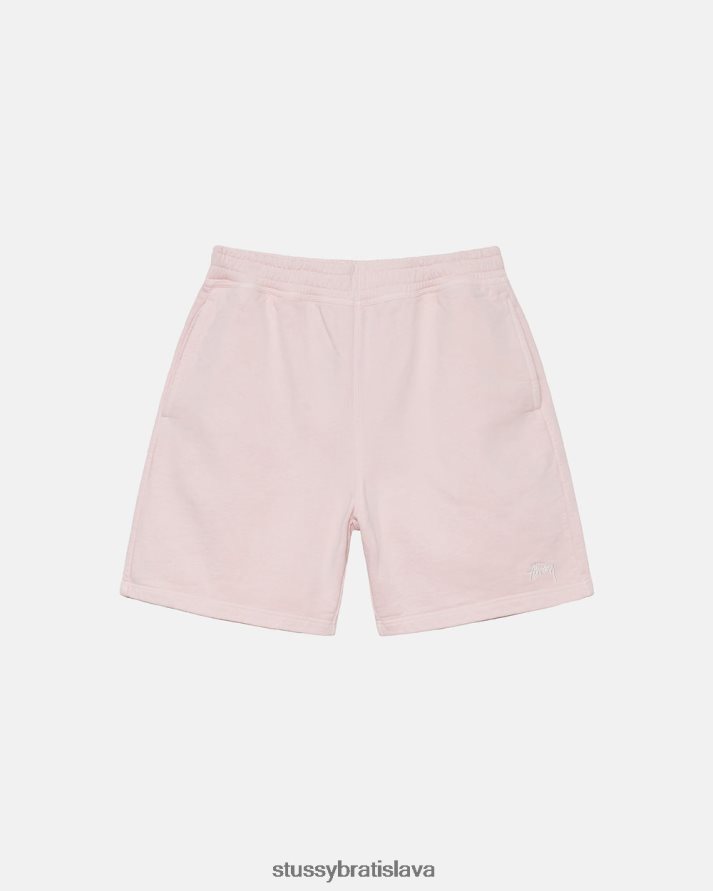 potí sa lt. Ružová unisex STUSSY overdyed stock logo pot short V6222Z129