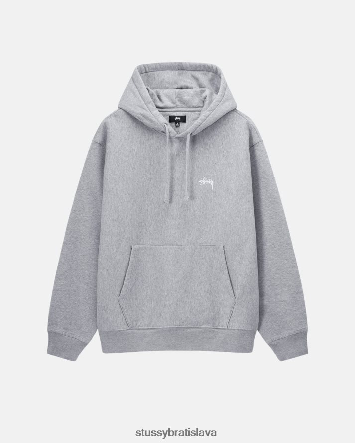 potí sa sivý vres unisex STUSSY Mikina s akciovým logom V6222Z138