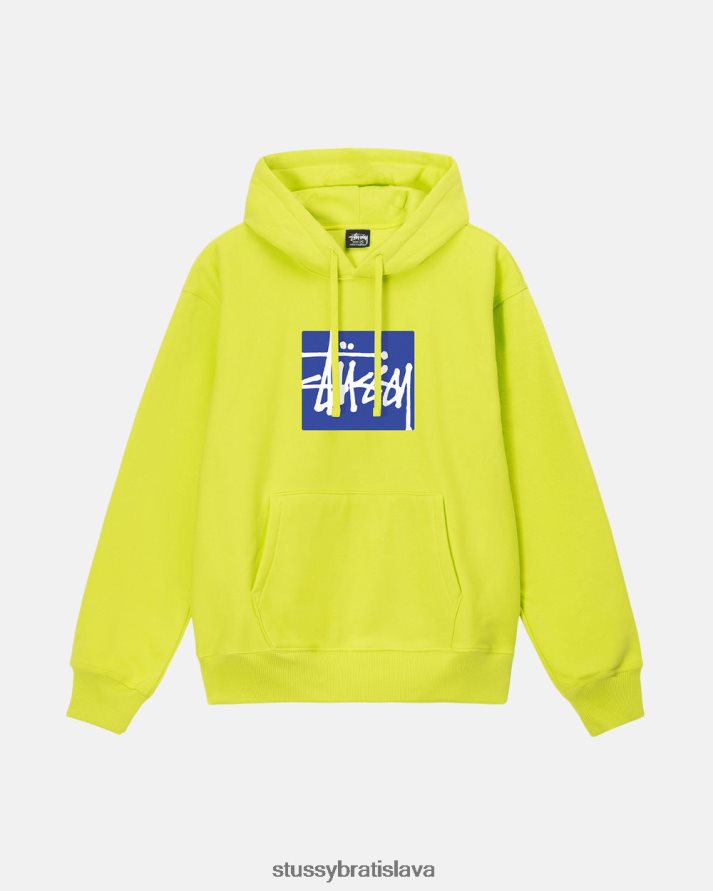 potí sa vápno unisex STUSSY skladová mikina s kapucňou V6222Z183