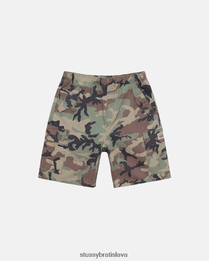 šortky camo unisex STUSSY ripstop nákladná pláž krátka V6222Z273