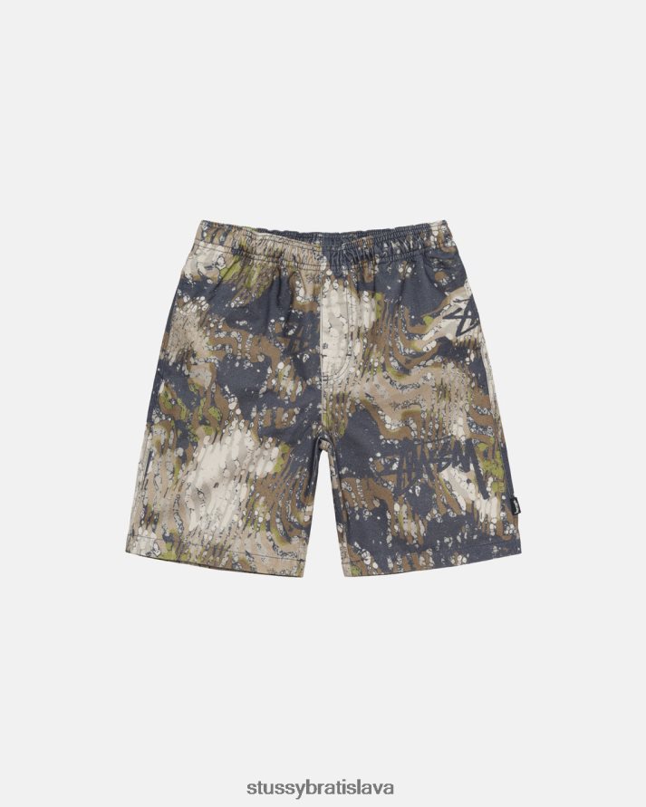 šortky terranea unisex STUSSY závoj camo pláž krátky V6222Z276