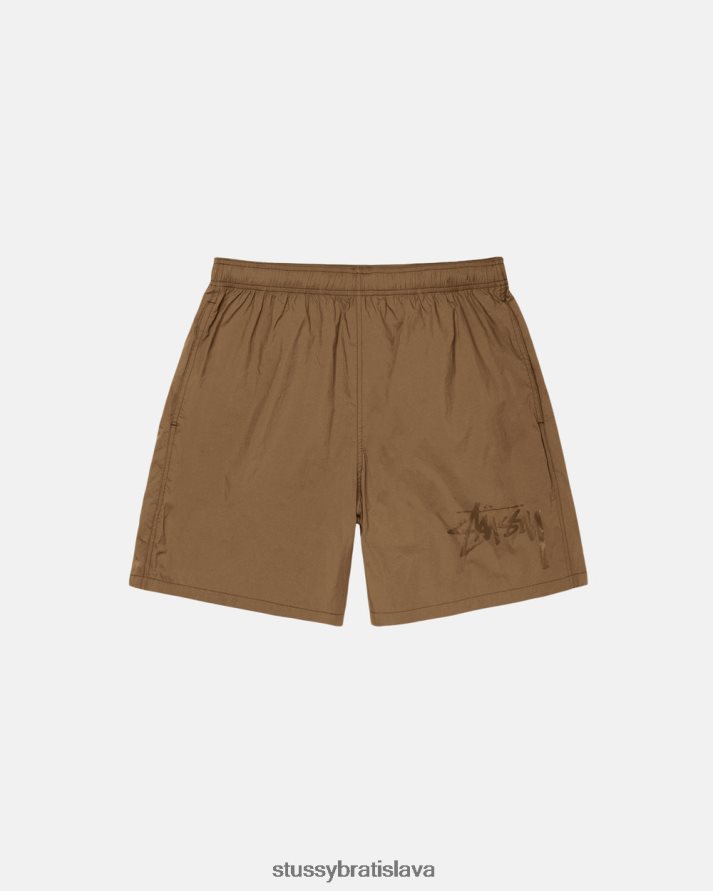 šortky zlato unisex STUSSY veľké skladové nylonové krátke V6222Z291