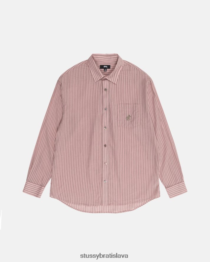 top a košele tehla unisex STUSSY ľahká klasická košeľa V6222Z516