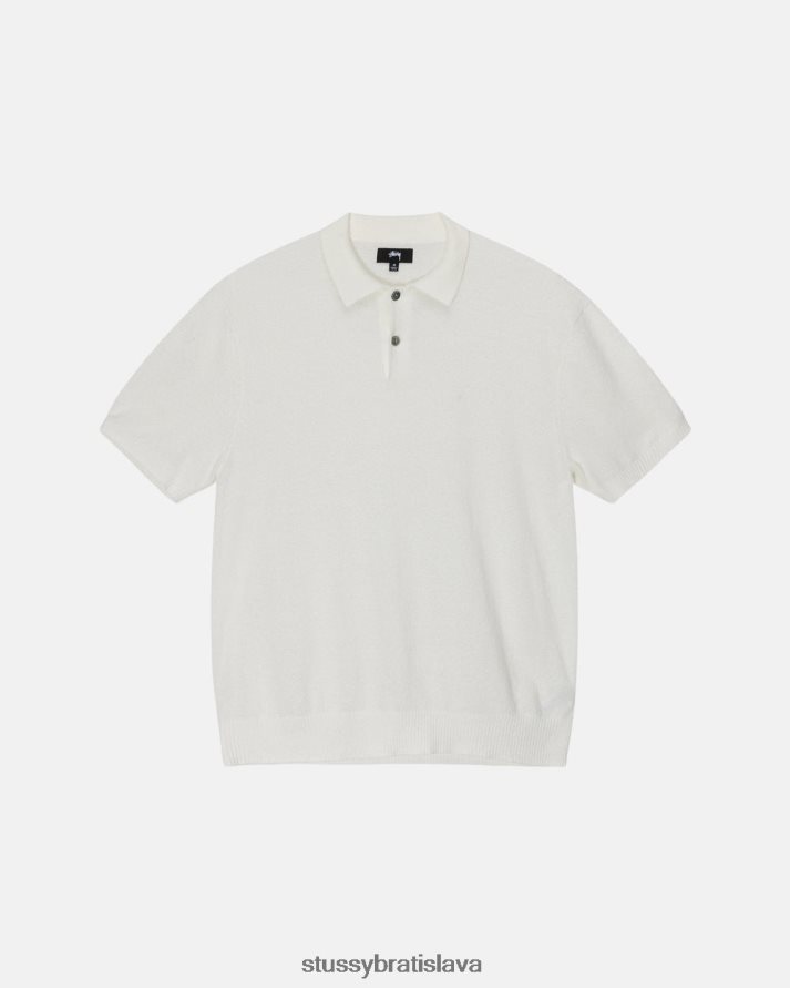 úplety kosť unisex STUSSY textúrovaný ss polo sveter V6222Z249