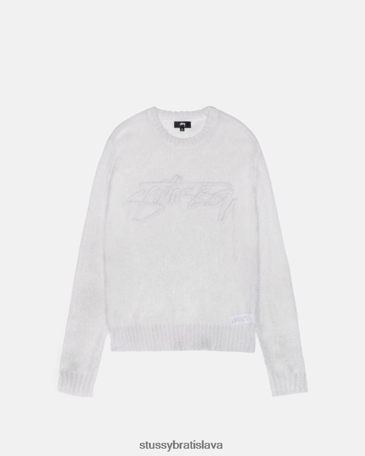 úplety kosť unisex STUSSY voľný pletený sveter s logom V6222Z265