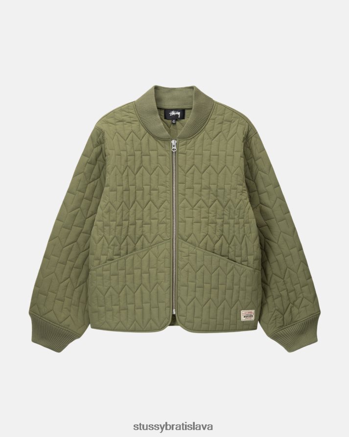 vrchné oblečenie olivový unisex STUSSY s prešívaná podšívka V6222Z359