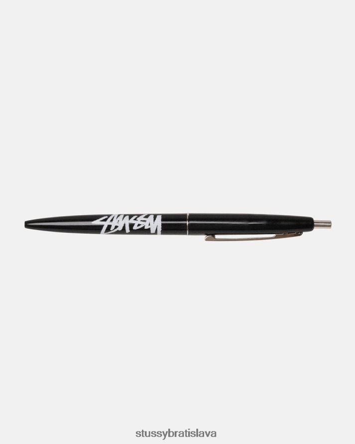 iní čierna unisex STUSSY bic klip pero V6222Z418