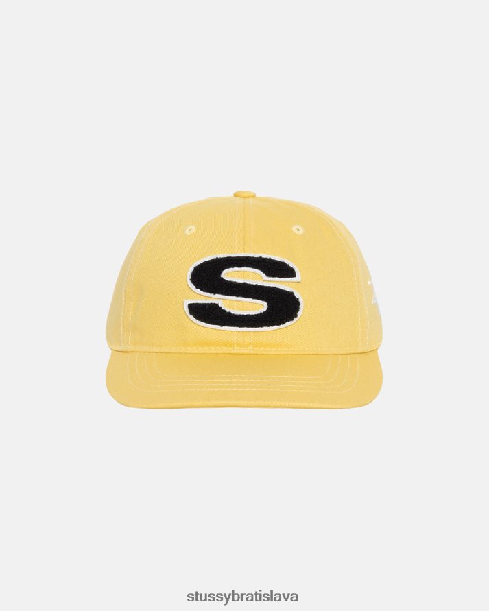 pokrývky hlavy horčica unisex STUSSY šenilová nízka profi čiapka V6222Z382