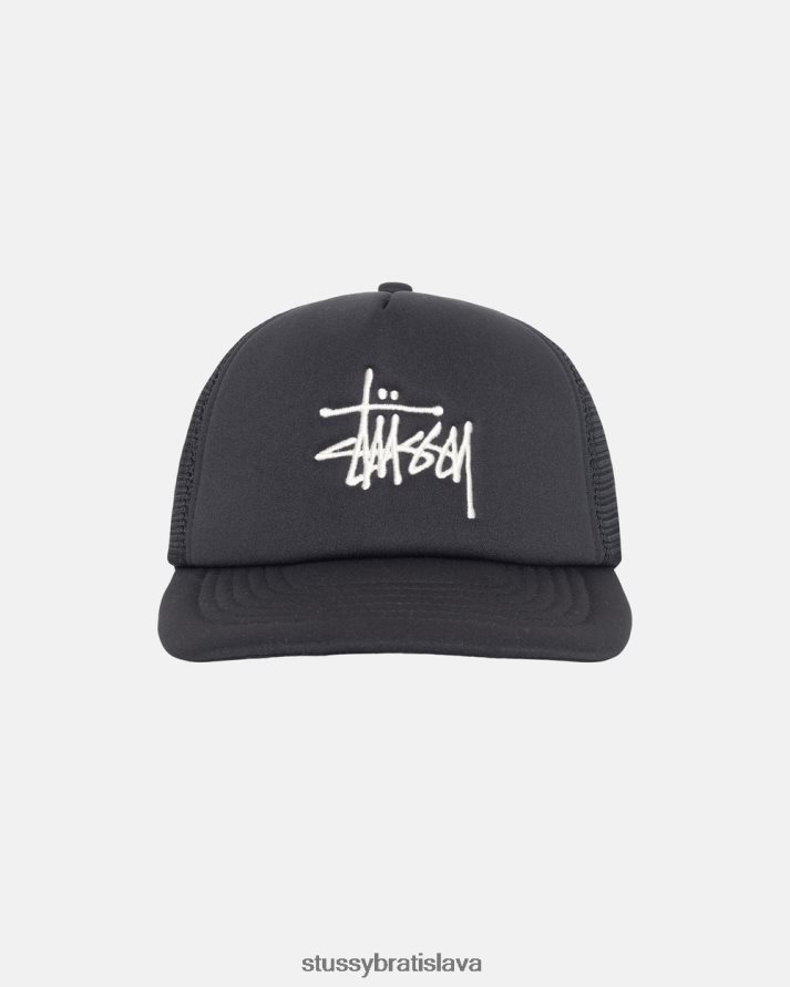 pokrývky hlavy čierna unisex STUSSY veľká základná kamiónová čiapka V6222Z373