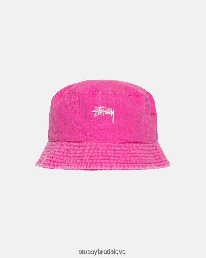 pokrývky hlavy purpurová unisex STUSSY umytý akciový vedro klobúk V6222Z489