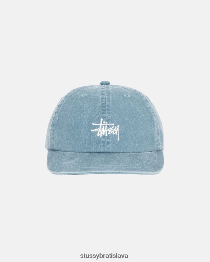 pokrývky hlavy tmavozelená unisex STUSSY vypraná zásoba low pro cap V6222Z395