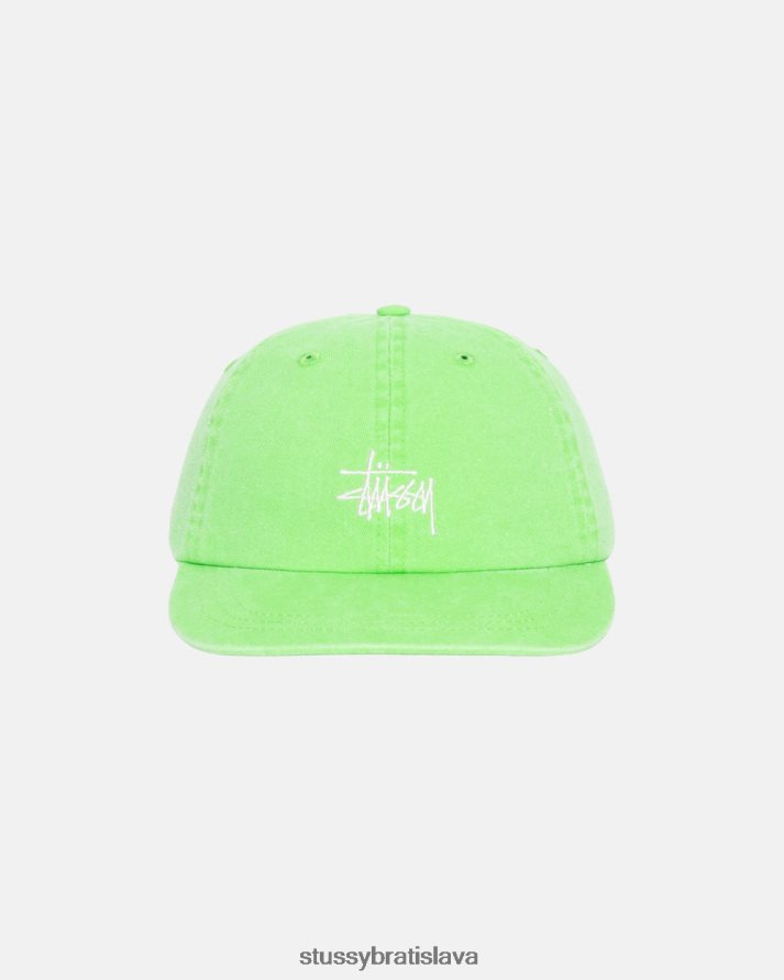 pokrývky hlavy vápno unisex STUSSY vypraná zásoba low pro cap V6222Z394
