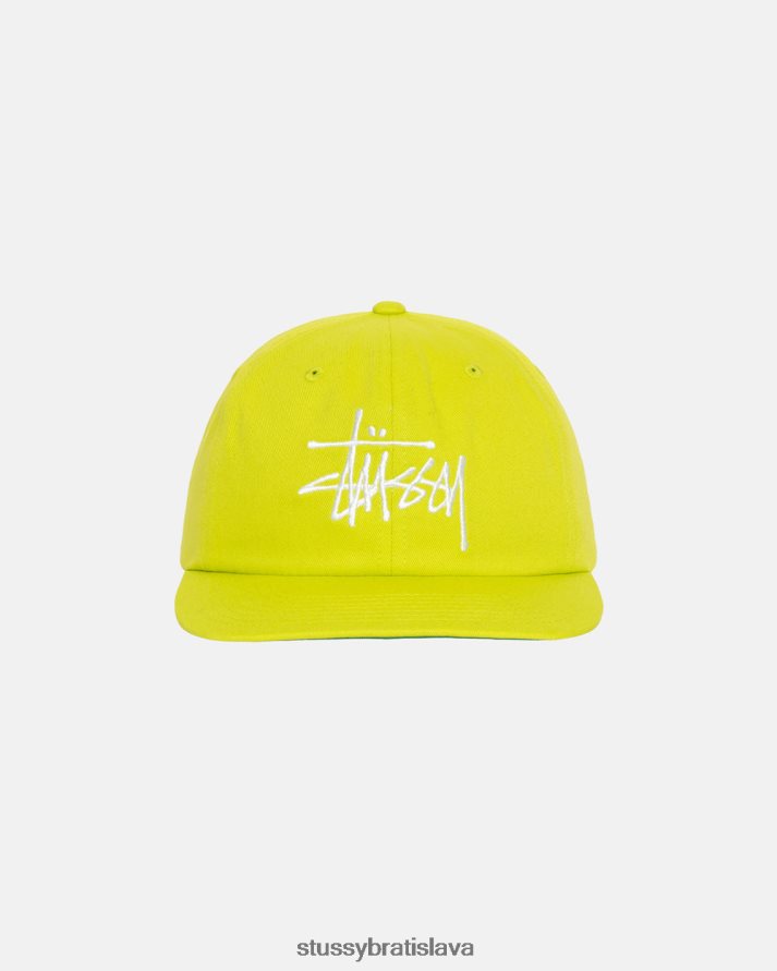 pokrývky hlavy vápno unisex STUSSY základná strapback čiapka V6222Z402