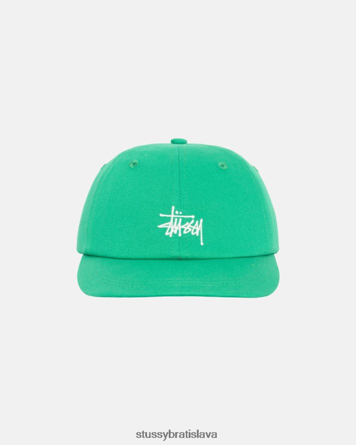 pokrývky hlavy zelená unisex STUSSY základné akcie low pro cap V6222Z390