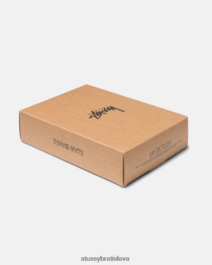 iní biely unisex STUSSY boxerky - 3ks V6222Z448