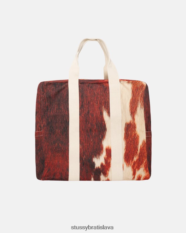 iní hovädzia koža unisex STUSSY plátenná letecká taška V6222Z443