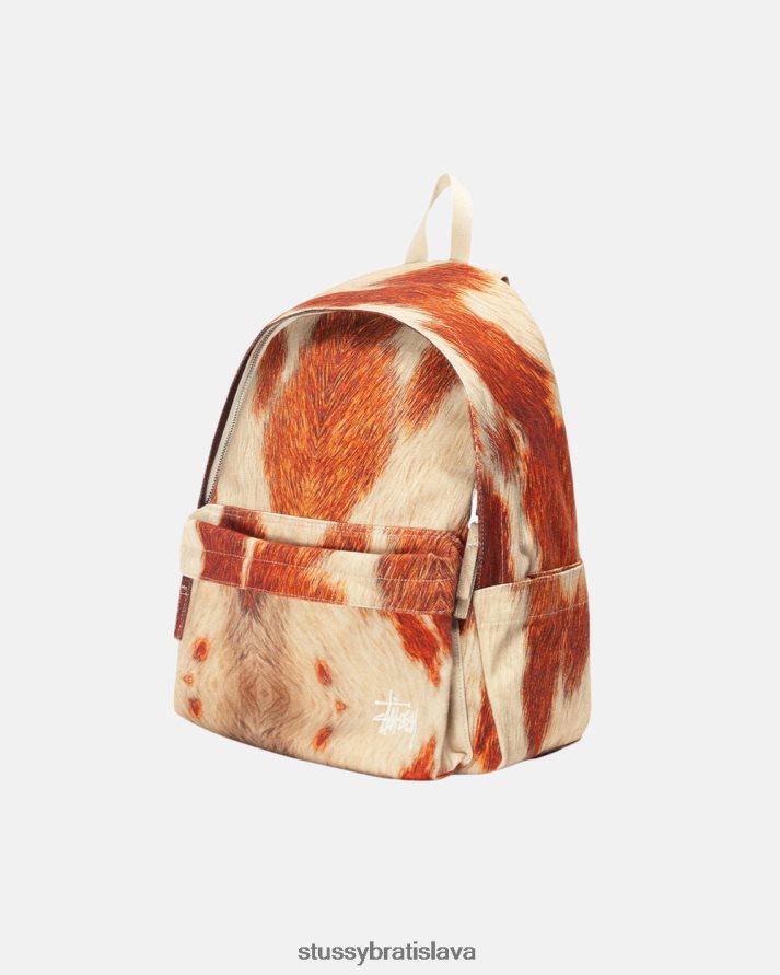 iní hovädzia koža unisex STUSSY plátenný batoh V6222Z444