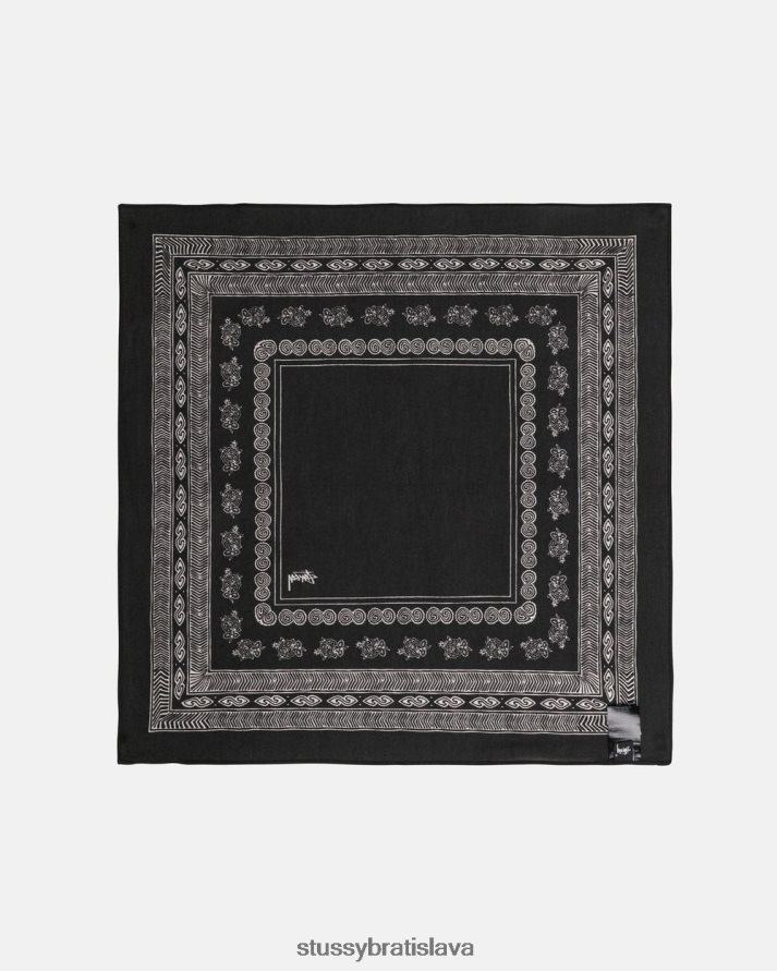 iní čierna unisex STUSSY bandana V6222Z436
