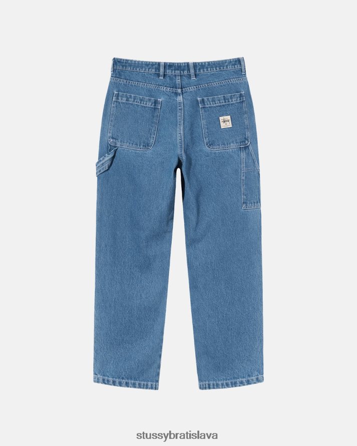 nohavice Modrá unisex STUSSY denimové pracovné nohavice V6222Z308