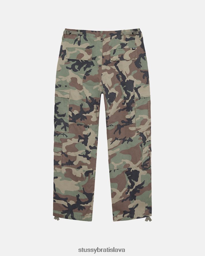 nohavice camo unisex STUSSY ripstop prebytočný náklad V6222Z344
