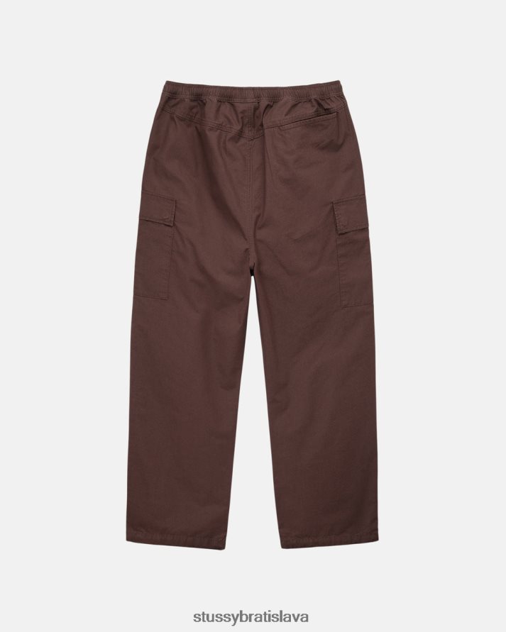 nohavice hnedá unisex STUSSY ripstop nákladné plážové nohavice V6222Z335