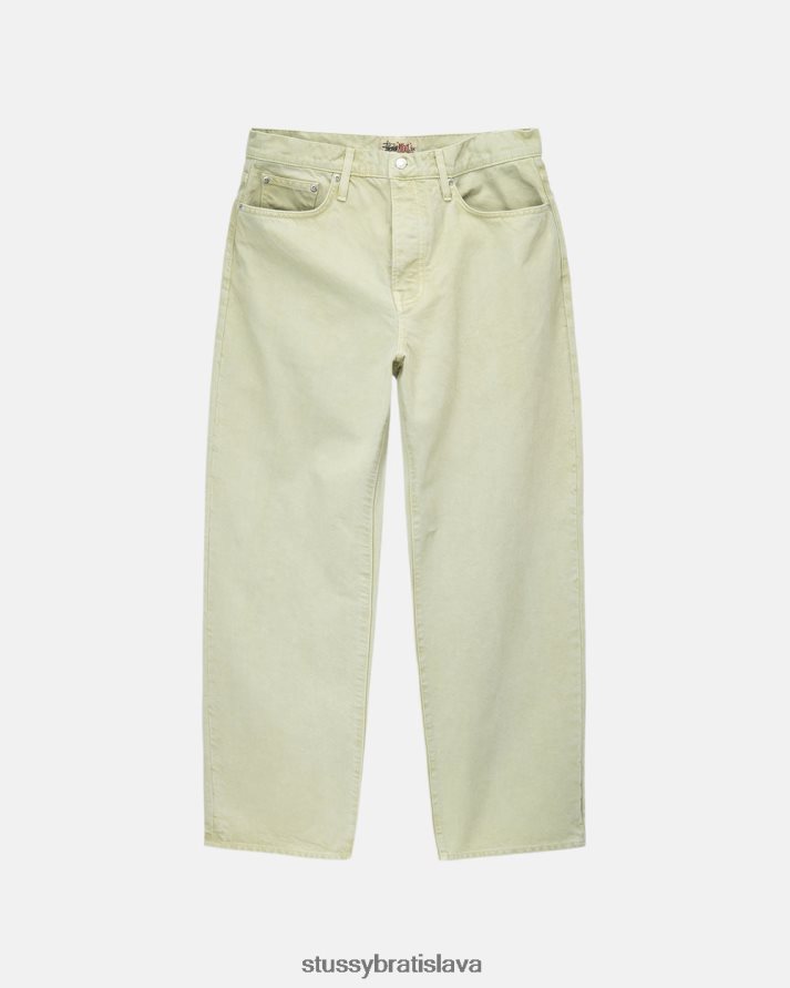 nohavice krém unisex STUSSY double dye big ol jeans V6222Z325