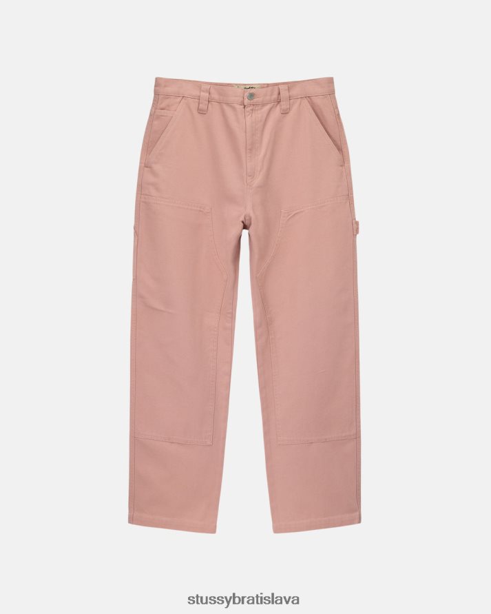 nohavice losos unisex STUSSY plátenné pracovné nohavice V6222Z311