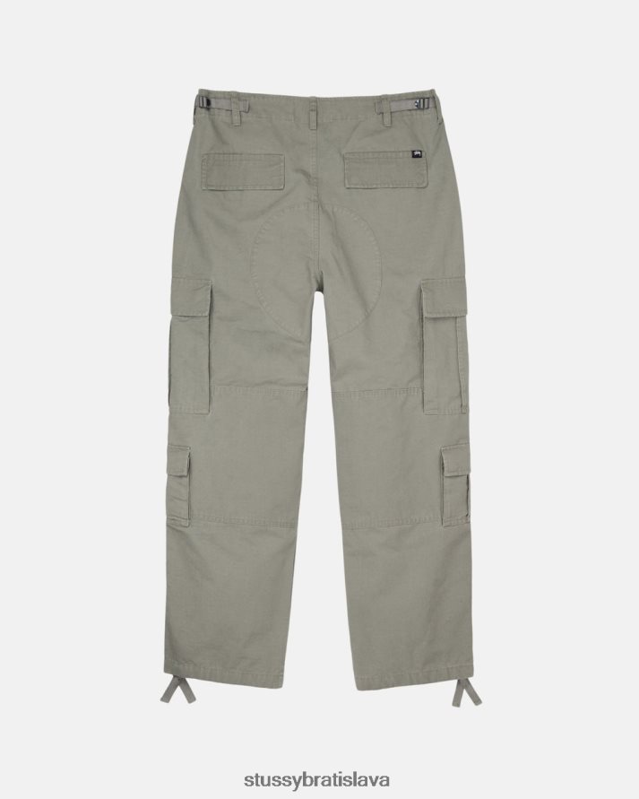 nohavice olivový unisex STUSSY ripstop prebytočný náklad V6222Z341