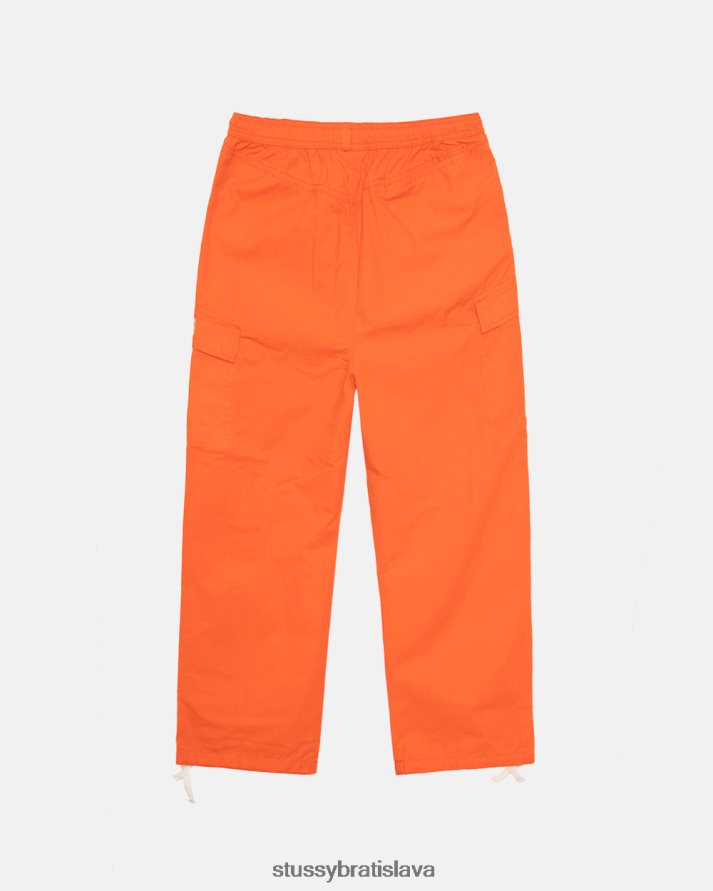 nohavice oranžová unisex STUSSY ripstop nákladné plážové nohavice V6222Z338