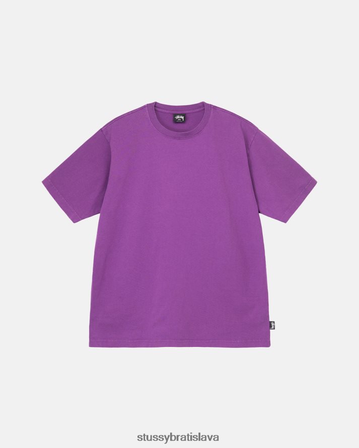 odpaliska Fialová unisex STUSSY ťažká váha pigmentom farbená posádka V6222Z76