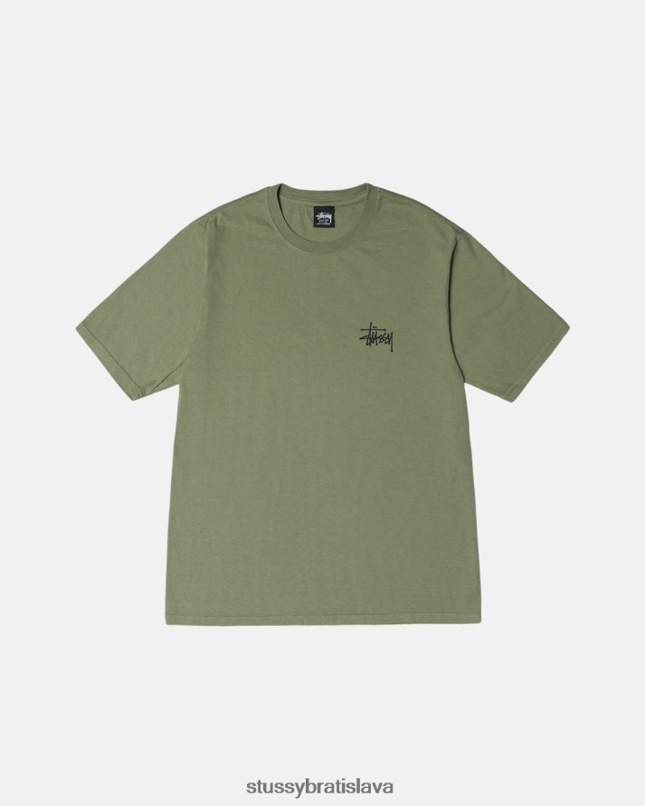 odpaliska artičoka unisex STUSSY tričko zafarbené základným pigmentom V6222Z32