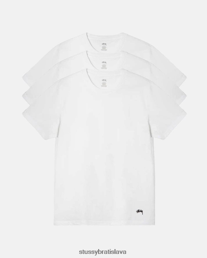 odpaliska biely unisex STUSSY tielko - 3 bal V6222Z88