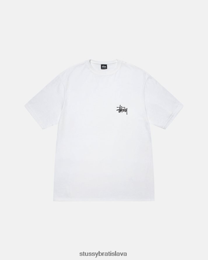 odpaliska biely unisex STUSSY základné tričko V6222Z2