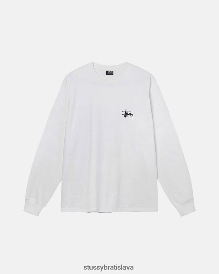 odpaliska biely unisex STUSSY základné tričko V6222Z56