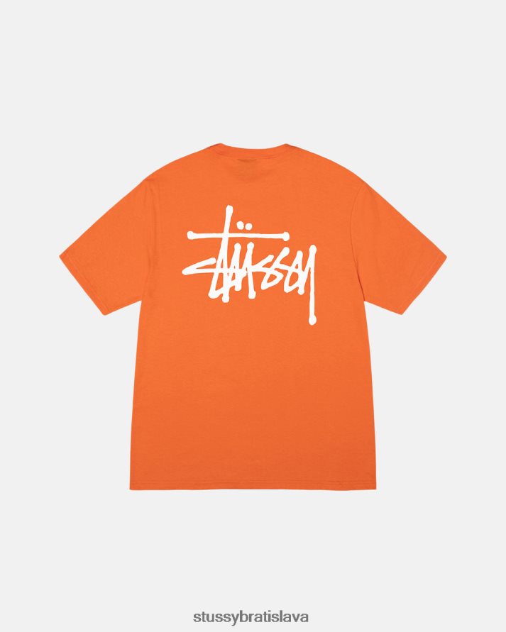 odpaliska koralový unisex STUSSY základné tričko V6222Z4