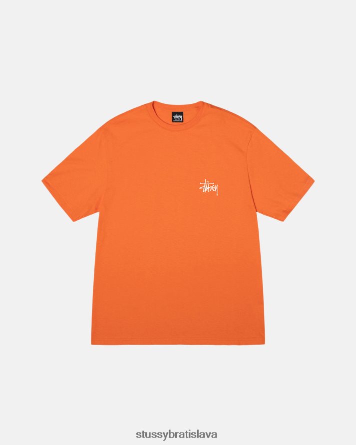 odpaliska koralový unisex STUSSY základné tričko V6222Z4
